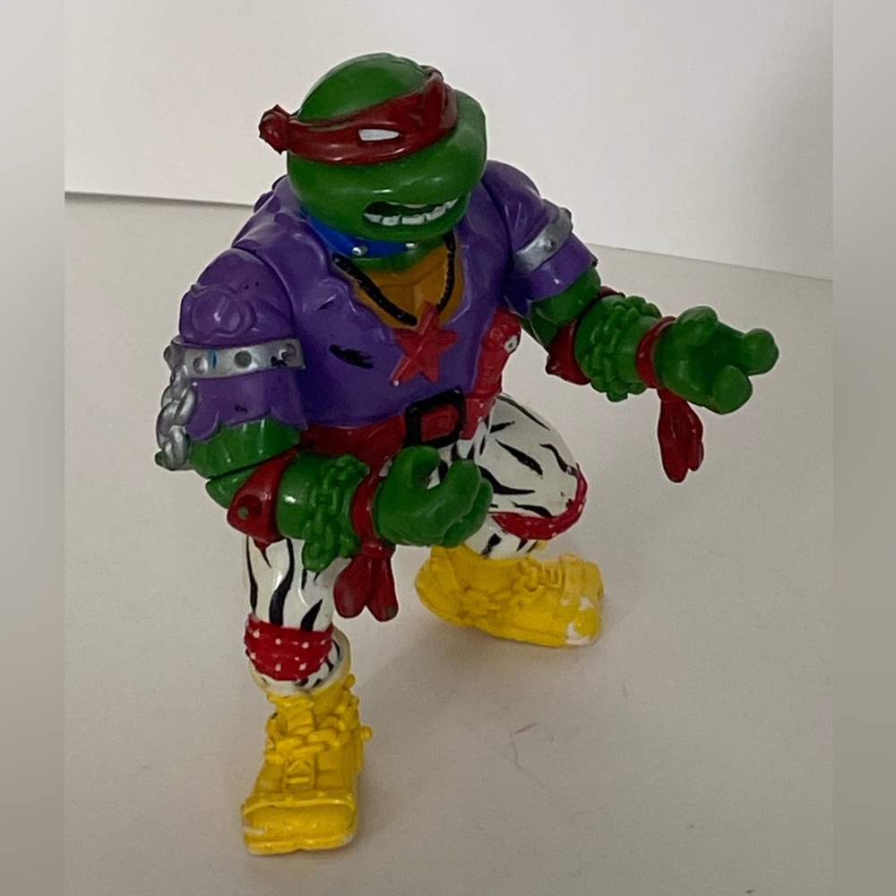 TMNT Teenage Mutant Ninja Turtles 1991 Heavy Metal Ralph Raphael Loose Fogure - Picture 2 of 14
